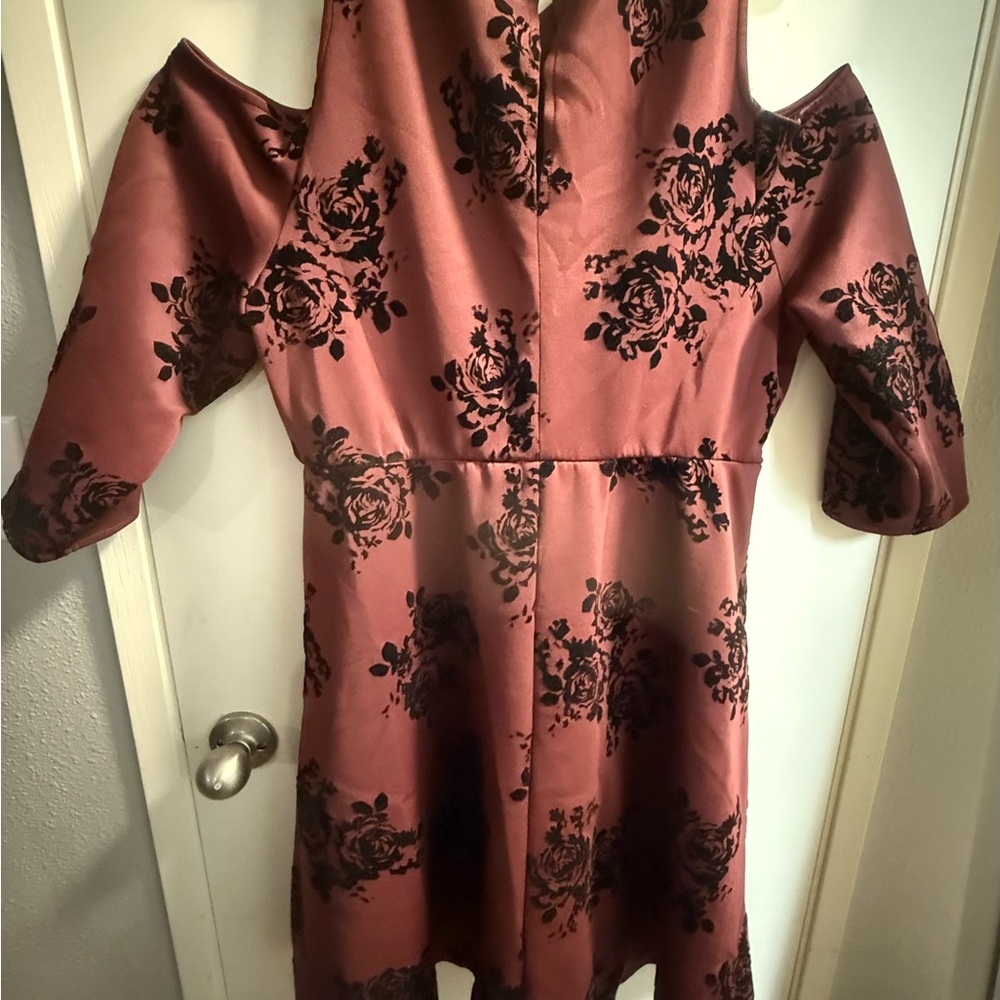 Torrid Burgundy Cold Shoulder Dress